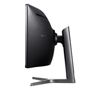 SAMSUNG Odyssey CRG Series 49-Inch Dual QHD (5120x1440) Gaming Monitor, 120Hz, Curved, QLED, HDR, Height Adjustable Stand, Radeon FreeSync (LC49RG90SSNXZA)