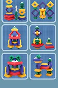 Giroayus Pyramids Stacking Blocks, Building Blocks Stacking Educational Toys, Building Blocks, Toddlers Preschool Learning Activities, Montessori Toys for 1 2 3 4 5 Year Old. (60 pcs)