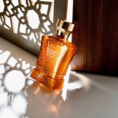 H HABIBI Honeyed Tobacco & Oud- Eau de Parfum For Men Long-Lasting Oud Cologne. Woody, Smokey, Sweet and Unique. Made with Rare Exotic Notes