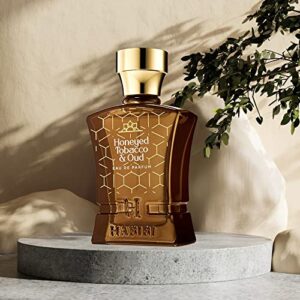 H HABIBI Honeyed Tobacco & Oud- Eau de Parfum For Men Long-Lasting Oud Cologne. Woody, Smokey, Sweet and Unique. Made with Rare Exotic Notes