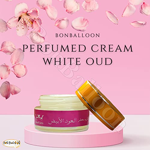 bonballoon Hamil Al Musk Fermented Scented White Oud Cream Saudi Perfume Women Fragrances Makhmaryia Makhmaria (0.70 oz / 20 gm) مخمرية (White Oud العود الأبيض)