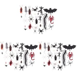 gadpiparty 582 pcs set witch women roaches style ears novelty plastic for knife fools decorations april bugs joke bats per spider mixed favors small scorpions ghost skull party