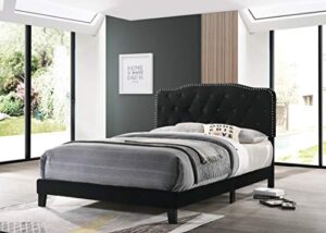 best quality furniture b102-fb bedframe, full, black
