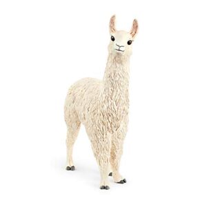 schleich farm world, realistic farm animal toys for boys and girls ages 3 and above, llama toy figurine