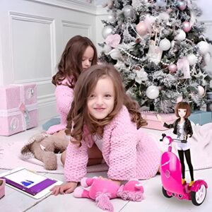 Smartgurlz Jun Doll and Siggy Robot Scooter with Rechargeable USB Battery Unit Coding Toy for Girls, Kids Educational Programmable STEM Learning Programming Robots Doll Toys