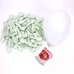 120pcs mint green balloons 5inch mint green balloons pastel green balloons latex balloons birthday party balloon for light green balloon garland arch kit baby shower wedding valentine decors christmas