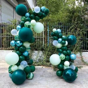 120pcs Mint Green Balloons 5inch Mint Green Balloons Pastel Green Balloons Latex Balloons Birthday Party Balloon for Light Green Balloon Garland Arch Kit Baby Shower Wedding Valentine Decors Christmas