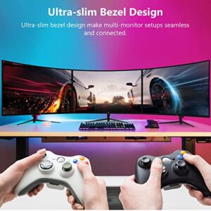 Z-Edge UG27 27-inch Curved Gaming Monitor 16:9 1920x1080 200/144Hz 1ms Frameless LED Gaming Monitor, AMD Freesync Premium Display Port HDMI Built-in Speakers