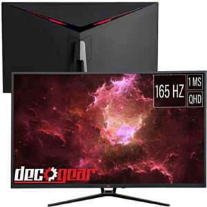 deco gear 39" curved ultrawide gaming monitor, 2560x1440, 1ms mprt, 165 hz, 16:9, hdr400, 4000:1