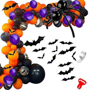 bat spider balloon halloween party arch decoration balloons set