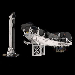 1:110 Scale Falcon 9 Rocket Building Block Toy, Collection, Decoration, Educational Toy, The Best Gift for Aviation Fans (1298 Pieces)