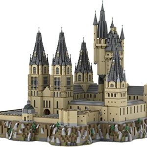 House Building Kit Modular Buildings MOC-30884 Castle Architecture Building Set(Extension Part B) Street View Building Blocks Model Compatible with L-e-g-o（12844 Pcs）