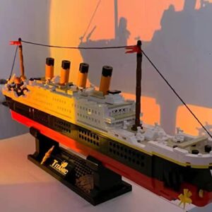 BIDIUTOY Titanic Model Building Blocks Set, Ideal Collection Decoration Educational Toys Architecture Model Ship Building Kit, Gift for Adults& Kids (1288pcs)