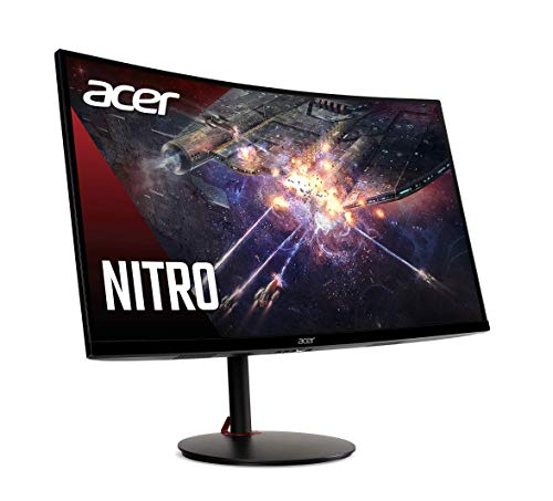 Acer Nitro XZ270 Xbmiipx 27" 1500R Curved Full HD (1920 x 1080) VA Zero-Frame Gaming Monitor with Adaptive Sync, 240Hz Refresh Rate and 1ms VRB (Display Port & 2 x HDMI 2.0 Ports) , Black