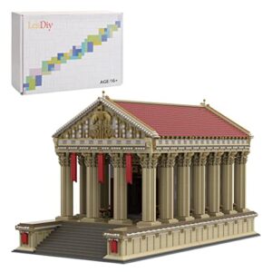 kkxx modular buildings blocks kits ancient roman temple, moc collectible ancient architecture model bricks toys set compatible with lego (20,179 pieces)
