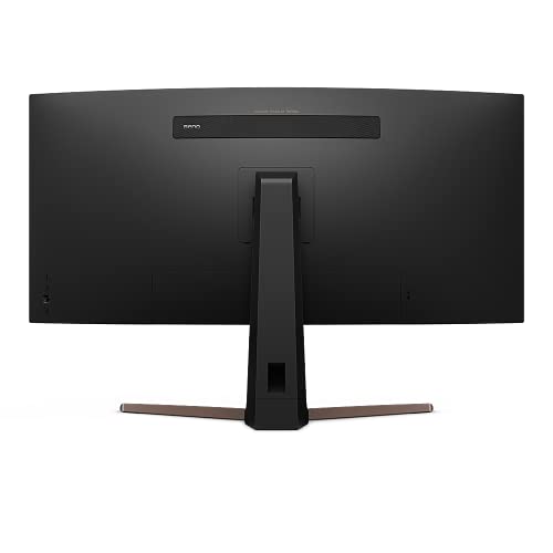 BenQ EW3880R Premium Curved Ultrawide Monitor 38" WQHD w/ Remote | IPS | 2300R Curve | HDRi | Eye-Care Tech | Height, Swivel & Tilt | 2.1ch w/ 8w Subwoofer | DisplayPort |HDMI | USB-C | USB Hub