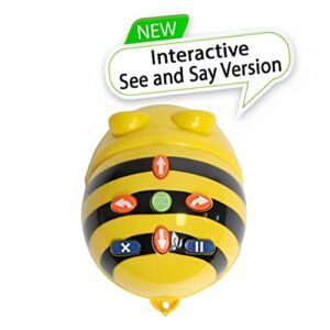 Bee-Bot See and Say Coding Toy for Kids, Interactive Rechargeable Floor Robot Gift for Children, Programmable Educational STEM Learning Toys for Students