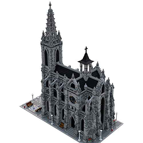 Castle Building Blocks MOC-29962 Cathedral, MOC - Modular Cathedral Building Blocks Set, Building Blocks Set for The Advanced Builder and Adults Compatible with L-e-g-o (21755PCS)