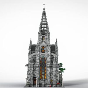 Castle Building Blocks MOC-29962 Cathedral, MOC - Modular Cathedral Building Blocks Set, Building Blocks Set for The Advanced Builder and Adults Compatible with L-e-g-o (21755PCS)