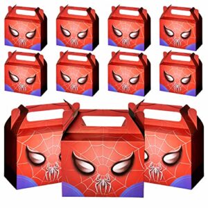 niteluo spider birthday party supplies,10 pcs party favor boxes,cartoon birthday party decorations,birthday party goodie bags for spider themed party