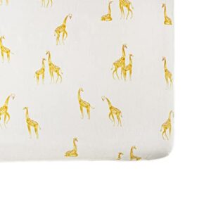 crib sheet giraffe