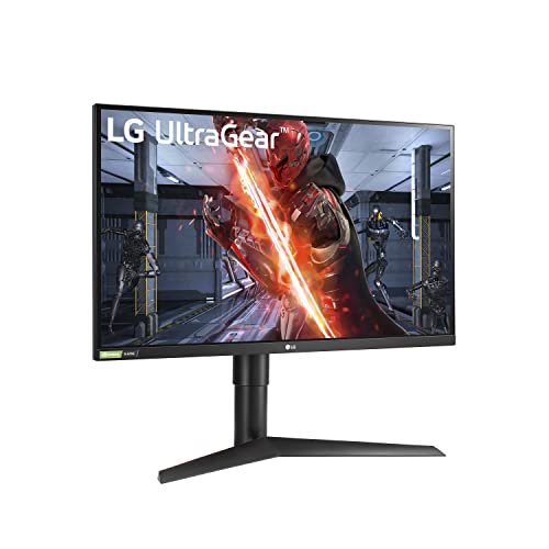 LG UltraGear QHD 27-Inch Gaming Monitor 27GL83A-B - IPS 1ms (GtG), with HDR 10 Compatibility, NVIDIA G-SYNC, and AMD FreeSync, 144Hz, Black