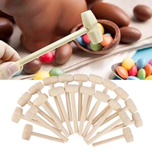 100pcs Mini Wooden Mallets Gavel Toy for Kids Educational Pounding Toys Hammers for Cracking Chocolate Seafood Shell