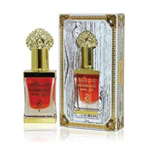 KHASHAB & OUD WHITE from ARABIYAT, Non Alcoholic Concentrated Perfume Oil or Attar for Unisex, 12 ml