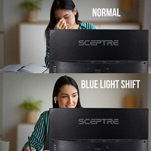 Sceptre Curved 24" 75Hz Professional LED Monitor 1080p 98% sRGB HDMI VGA Build-in Speakers, Machine Black 2021