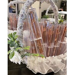 Clibeslty Personalized Rose Gold Ballpoint Pen Printed with Your Logo Name Gift Ideas for Wedding Parties Favors Pen