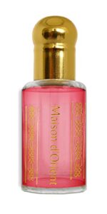 maison d'orient pink musk (pink tahara) 12ml - alcohol free arabian body oil perfume with glass dapper