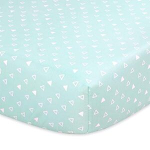 The Peanutshell Safari Fitted Crib Sheet Set for Baby Boys or Girl, 2 Pack Unisex Set