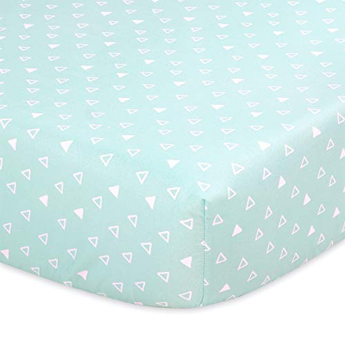 The Peanutshell Safari Fitted Crib Sheet Set for Baby Boys or Girl, 2 Pack Unisex Set