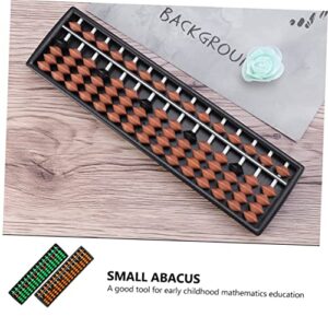 Asakkura 2pcs 15 File Abacus Kids Playsets Japanese Tools Kids Educational Toys Traditional Counting Abacus Children Abacus Toy 15 Column Math Abacus Portable Counting Abacus Small Abacus