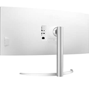 LG 40WP95C-W 40” UltraWide Curved WUHD (5120 x 2160) 5K2K Nano IPS Display, DCI-P3 98% (Typ.) with HDR10, Thunderbolt 4 with 96W PD, 3-Side Virtually Borderless Design Tilt/Height/Swivel Stand