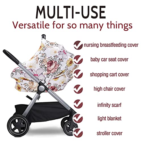 Floral Crib Sheet Car Seat Cover Pillow Covers