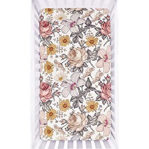 Floral Crib Sheet Car Seat Cover Pillow Covers