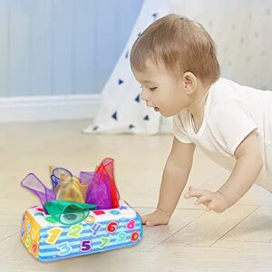 Carreuty Baby Tissue Box Toy for Babies Montessori Toy for Baby and Toddlers Sensory Toy Magic Baby Toy Learning Toy Educational Toy Kids Early Learning Toys Baby Gifts 30 PCS