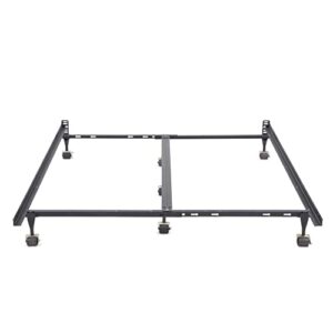 Classic Brands DeCoro Universal Heavy-Duty Metal Bed Frame | Adjustable Width Fits Twin, Twin XL, Full, Queen, King, California King, Black (J02255-0013)