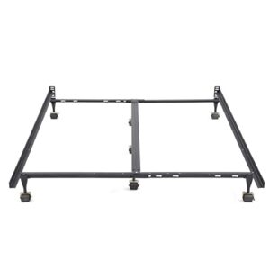 Classic Brands DeCoro Universal Heavy-Duty Metal Bed Frame | Adjustable Width Fits Twin, Twin XL, Full, Queen, King, California King, Black (J02255-0013)