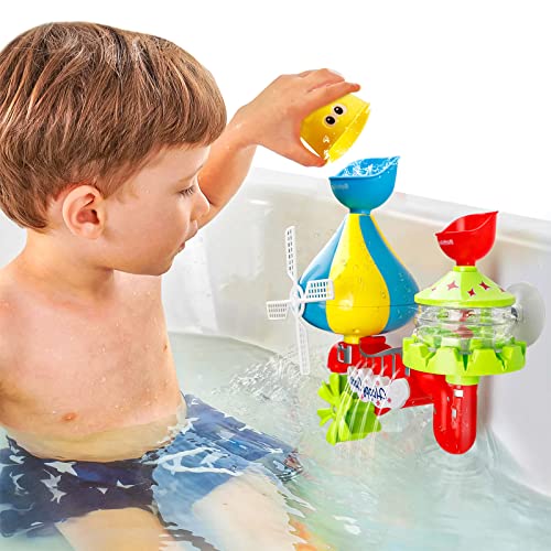 Bath Toys for Toddler 18 Month Bathtub - Baby Water Bathtub Toys with Shower, Floating Wind-up Toys and Fishing Game Toys for Pool Swimming Games, Ideal Gifts for Infants Boys Girls 6-12