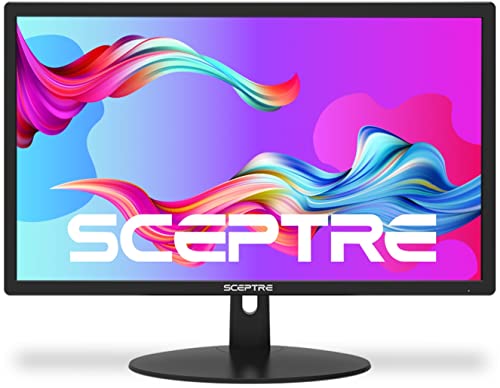 Sceptre IPS 22 inch 1080p Gaming Monitor 75Hz HDMI x2 99% sRGB up to 320 Lux Blue Light Filter Build-in Speakers, Machine Black (E225W-FPT Series)