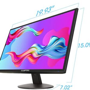 Sceptre IPS 22 inch 1080p Gaming Monitor 75Hz HDMI x2 99% sRGB up to 320 Lux Blue Light Filter Build-in Speakers, Machine Black (E225W-FPT Series)