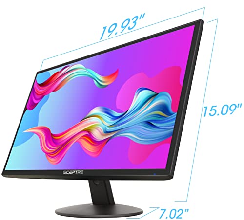 Sceptre IPS 22 inch 1080p Gaming Monitor 75Hz HDMI x2 99% sRGB up to 320 Lux Blue Light Filter Build-in Speakers, Machine Black (E225W-FPT Series)