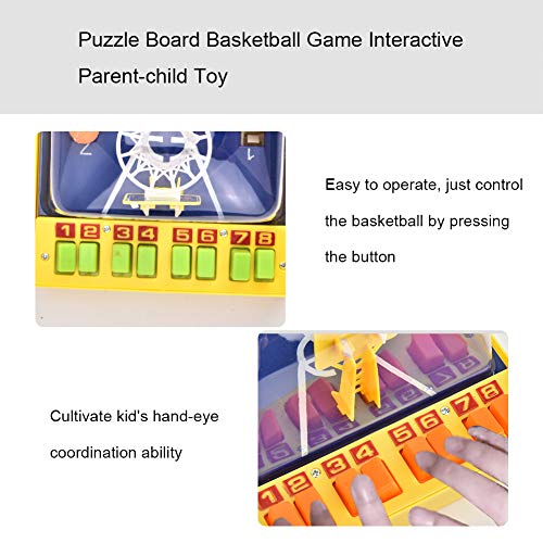 KLEOAD Toy Basketball Table Games, Mini Double People Finger Eject Basketball Court Interactive Parent Child Toy Kid Puzzle Educational Board Basketball Game Toy Basketball Toy