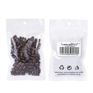 Pandahall 200pcs Natural Tube Wood Beads 8x5mm CoconutBrown Wooden Loose Beads Spacers for DIY Jewelry Making