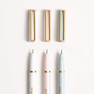 U Brands Classic Pretty Pastels Felt Pens Set, Black Ink, 6 Count, 4518A04-24