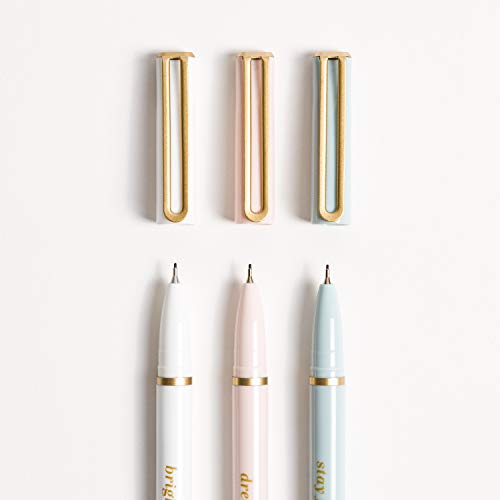 U Brands Classic Pretty Pastels Felt Pens Set, Black Ink, 6 Count, 4518A04-24