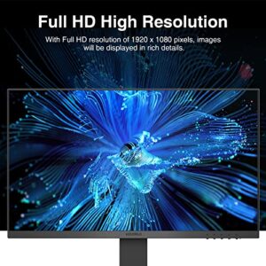 KOORUI 24 Inch FHD (1920 x 1080p) Computer Monitor, 75Hz, VA, 5ms, Ultra-Slim Bezels & 27 Inch FHD Monitor, Computer Monitors Full HD(1920 x 1080p) IPS Display 75Hz, HDMI, VGA