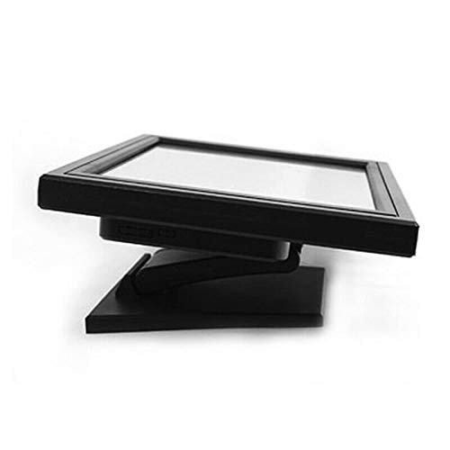 Yaminie Touch Screen LCD POS Stand, OSD Control System, 15" ABS Touchscreen Monitor with Adjustable Angle Stable Base for Office, POS, Retail, Restaurant, Bar, Gym (ABS Material)